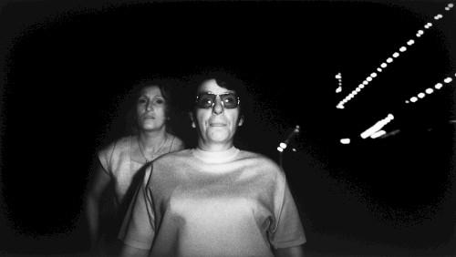 Frau mit dunkler Brille, Leipzig 1981