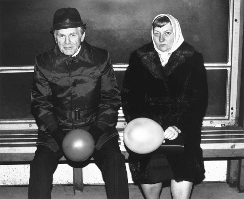 Paar mit Luftballons, Leipzig 1984